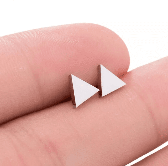 Mini Triangle Stud Earrings
